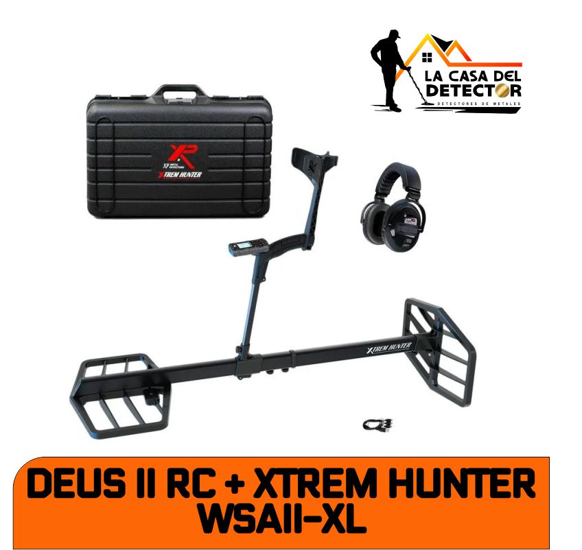 DEUS II RC + BOBINA 13" + XTREM HUNTER + WSAII XL